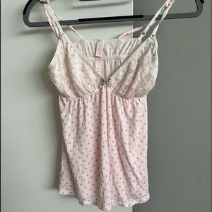Victoria’s Secret Lingerie Babydoll Top Polka Dots Women